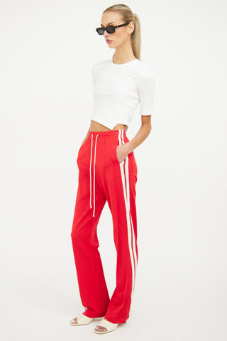 MM6 Maison Margiela Red Racing Stripe Lounge Pant