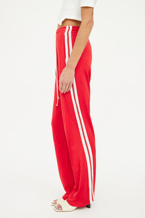 MM6 Maison Margiela Red Racing Stripe Lounge Pant