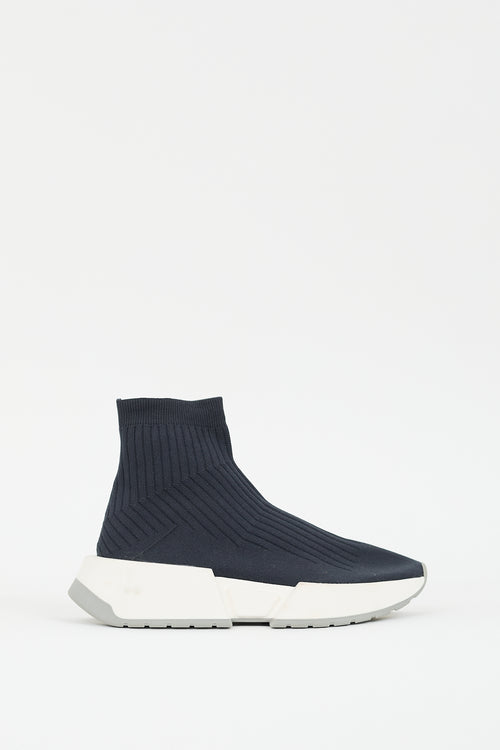 MM6 Maison Margiela Dark Grey Sock Platform  Sneaker