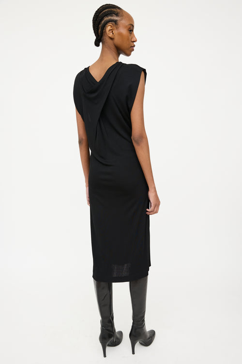 Maison Margiela Black Layered Maxi Dress