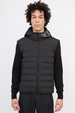 Moncler Knit Puffer Hoodie Jacket