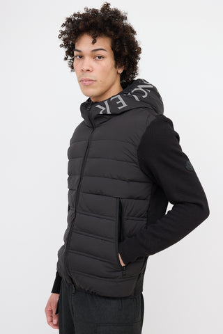 Moncler Knit Puffer Hoodie Jacket