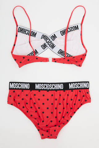 Moschino Polka Dot Bikini Swimsuit