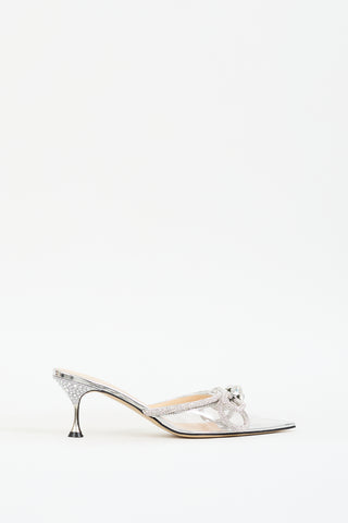 Mach 
Mach Clear 
Silver Embellished Double Bow Mule