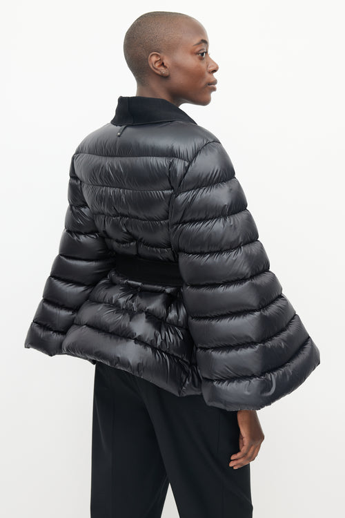 Mackage Black Belted Puffer Cape