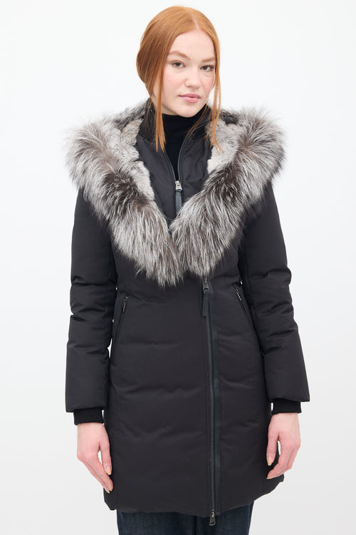 Mackage Black Down 
Fur Hood Teena Parka