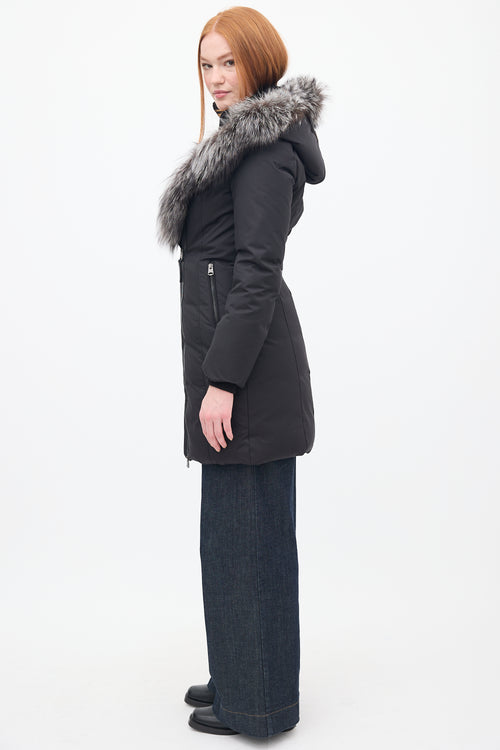 Mackage Black Down 
Fur Hood Teena Parka