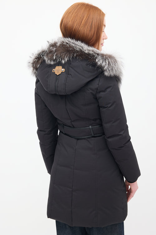 Mackage Black Down 
Fur Hood Teena Parka