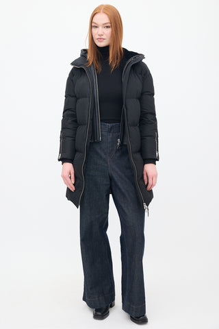 Mackage Black Down 
Shearling Reynold Puffer Coat