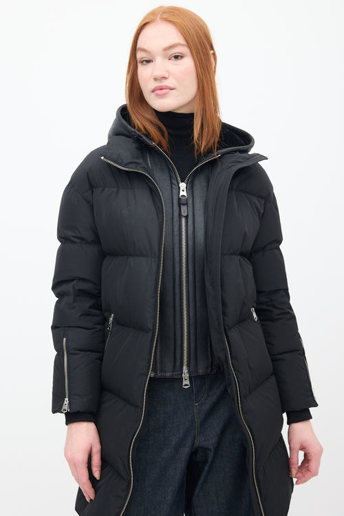 Mackage Black Down 
Shearling Reynold Puffer Coat