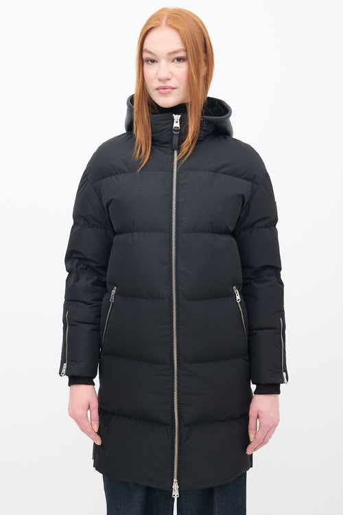 Mackage Black Down 
Shearling Reynold Puffer Coat