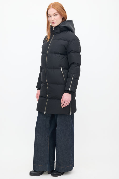 Mackage Black Down 
Shearling Reynold Puffer Coat