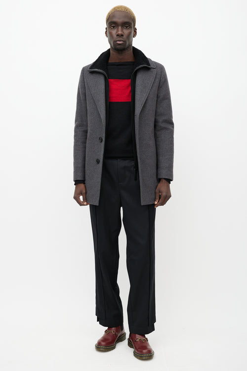 Mackage Grey Wool 
Cashmere Blend Dillon Coat