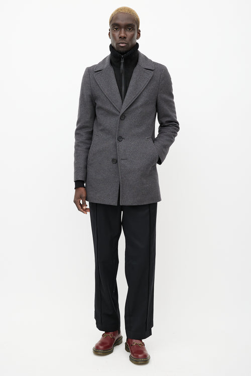 Mackage Grey Wool 
Cashmere Blend Dillon Coat