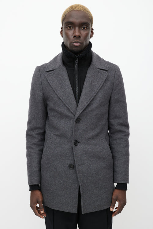 Mackage Grey Wool 
Cashmere Blend Dillon Coat