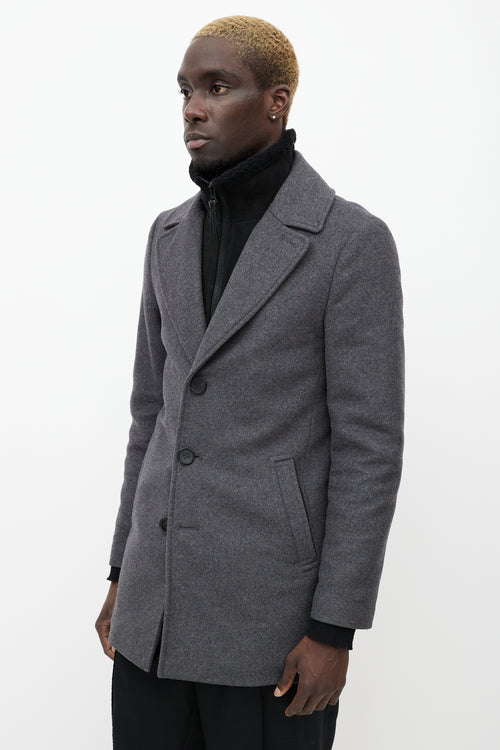 Mackage Grey Wool 
Cashmere Blend Dillon Coat