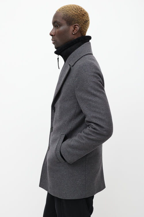 Mackage Grey Wool 
Cashmere Blend Dillon Coat