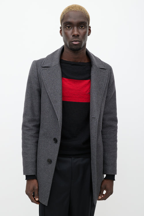 Mackage Grey Wool 
Cashmere Blend Dillon Coat