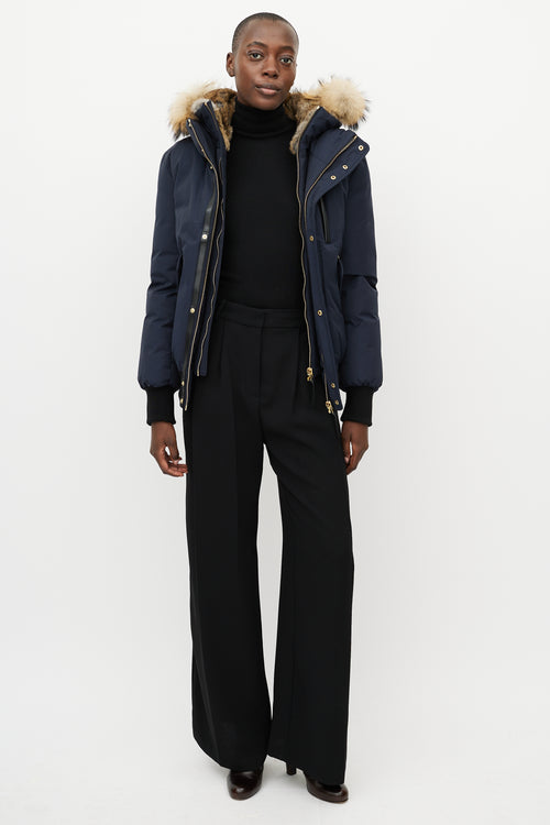 Mackage Navy Dixon Bomber Jacket