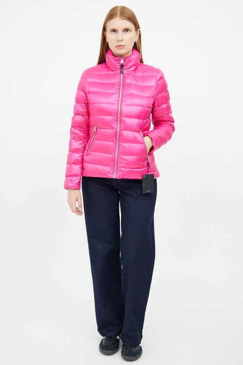 Pink Davina Packable Down Jacket