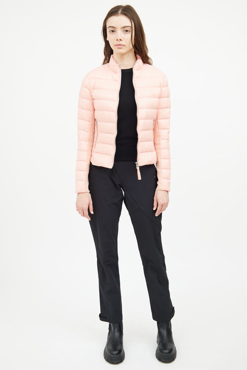 Mackage Pink Stand Collar Down Jacket