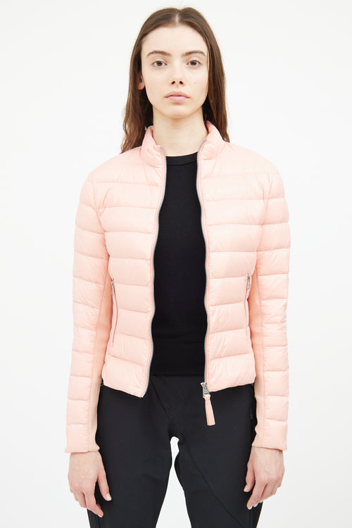 Mackage Pink Stand Collar Down Jacket