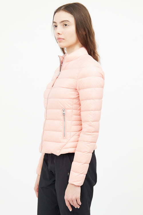 Mackage Pink Stand Collar Down Jacket