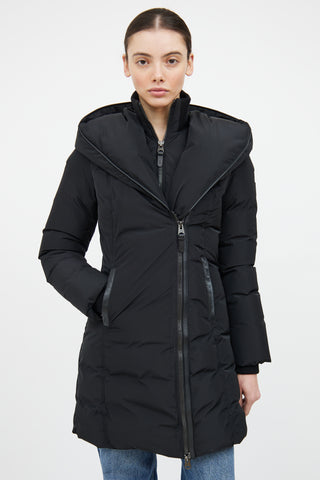 Mackage Black Nylon Adali Down Coat