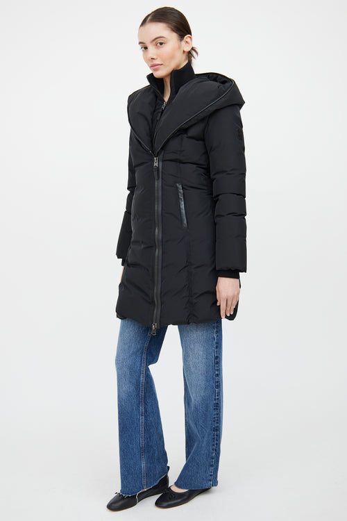 Mackage Black Nylon Adali Down Coat