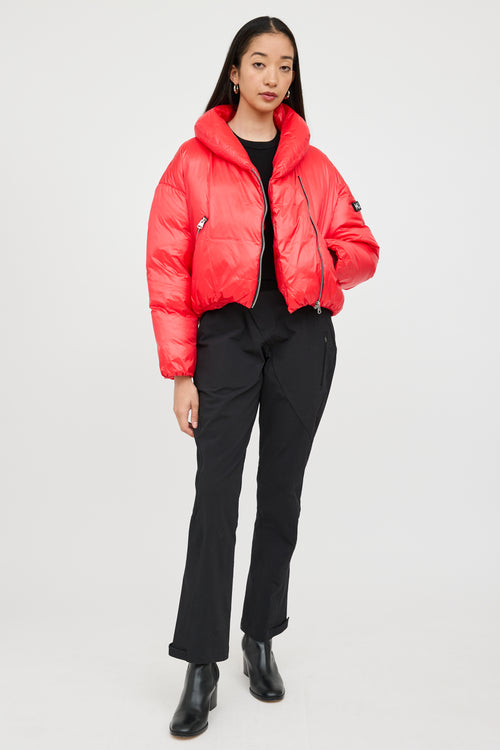 Mackage Red Down Cropped Jacket