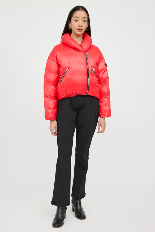 Mackage Red Down Cropped Jacket