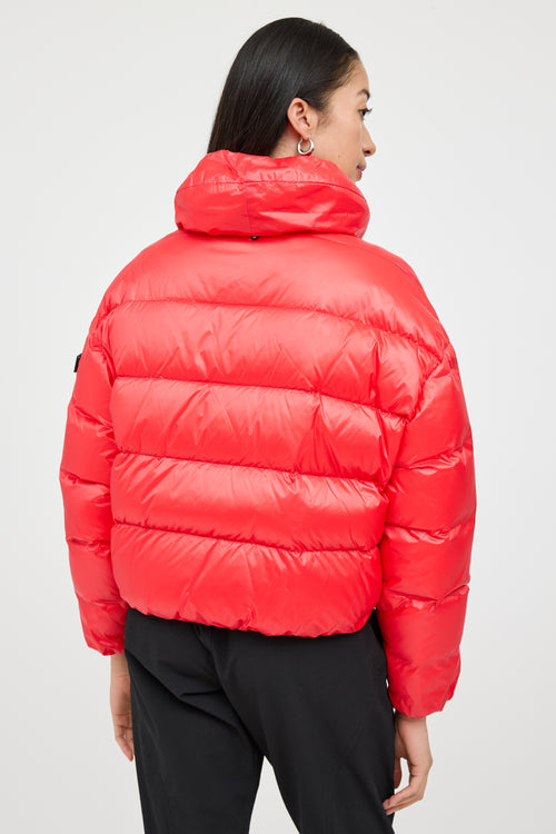 Mackage Red Down Cropped Jacket