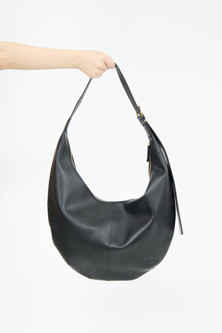 Madewell Black Leather Crescent Bag