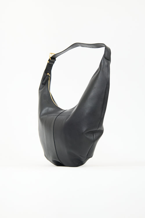 Madewell Black Leather Crescent Bag