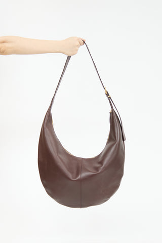 Madewell Brown Leather Crescent Bag