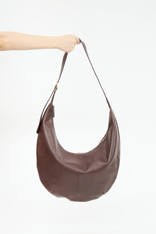 Madewell Brown Leather Crescent Bag