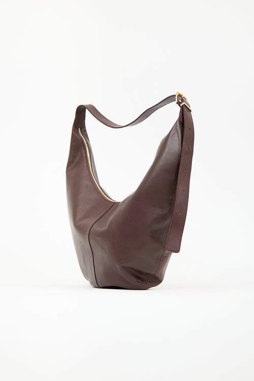 Madewell Brown Leather Crescent Bag