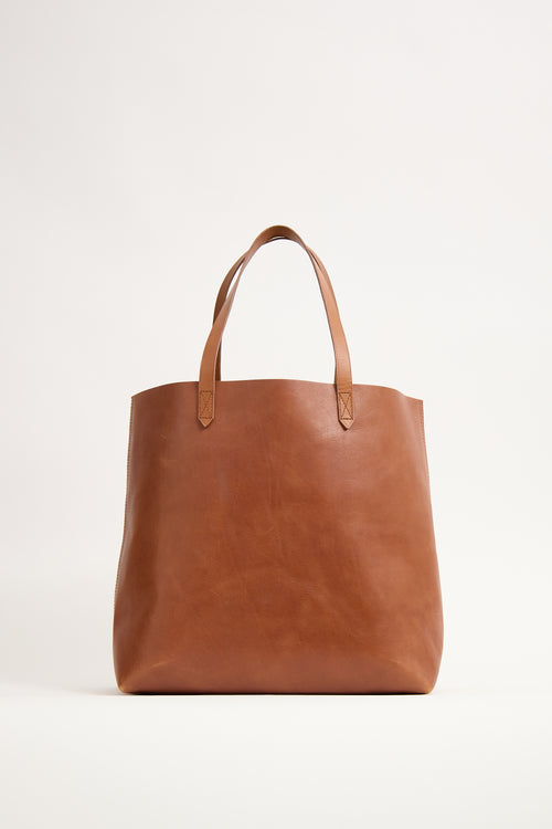 Madewell Brown Leather Transport Tote