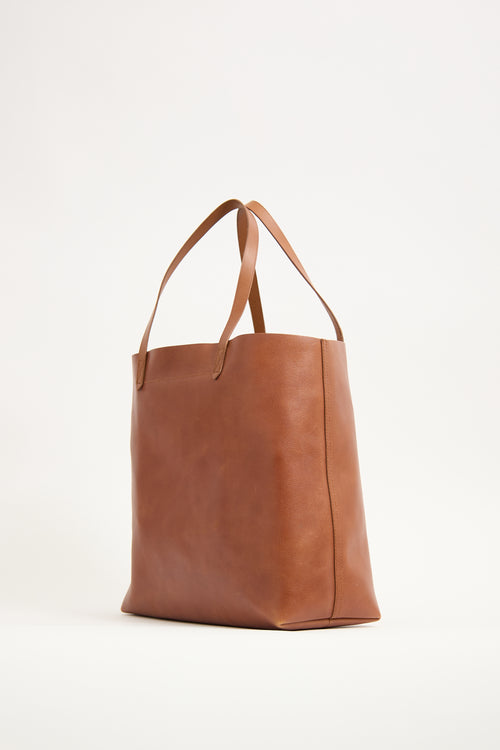 Madewell Brown Leather Transport Tote