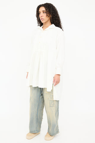 Magnolia Pearl Light Wash Patchwork Wide Leg Jeans