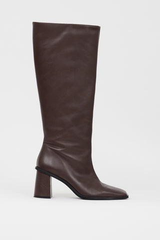 Maguire Brown Leather Knee High Lorca Boot