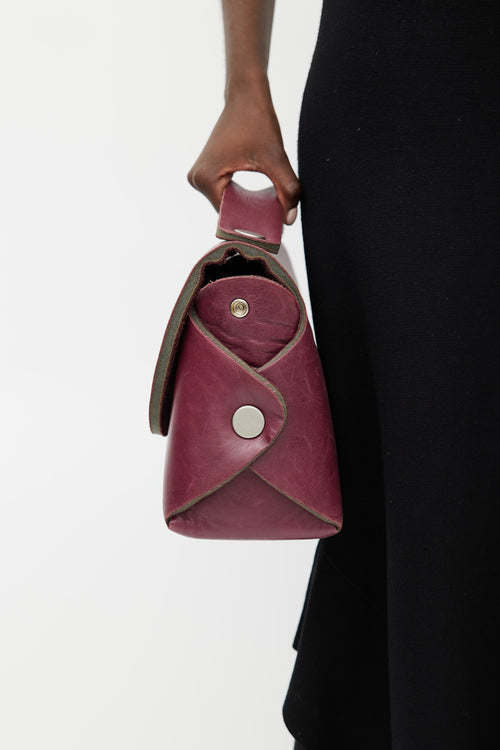 Maison Margiela Archive Purple Leather Crossbody Bag