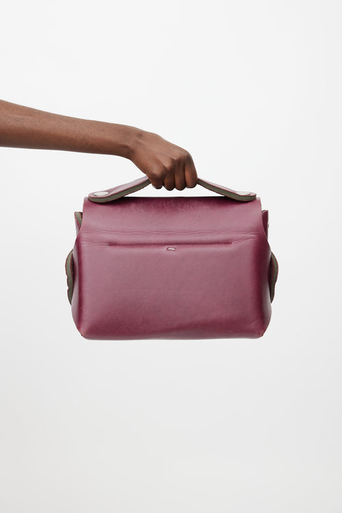 Maison Margiela Archive Purple Leather Crossbody Bag