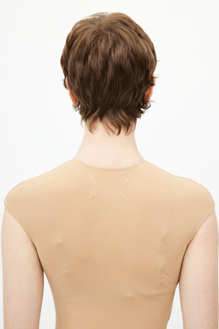 Maison Margiela Beige Elasticized Bodysuit