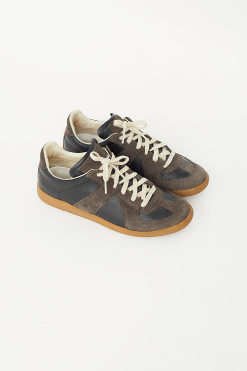 Black 
Brown Leather GAT Sneaker