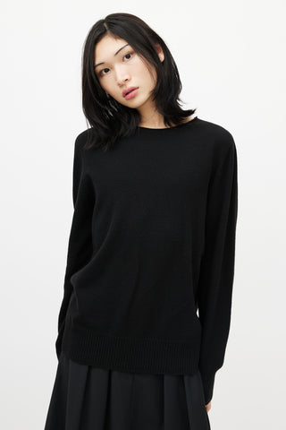 Maison Margiela Black Cashmere Knit Sweater