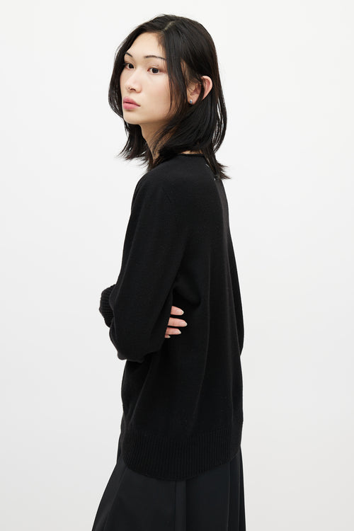 Maison Margiela Black Cashmere Knit Sweater