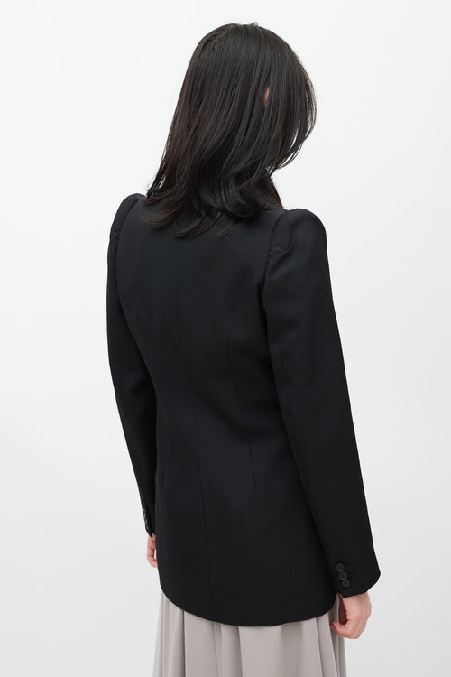 Maison Margiela Black Cigarette Shoulder Wool Blazer