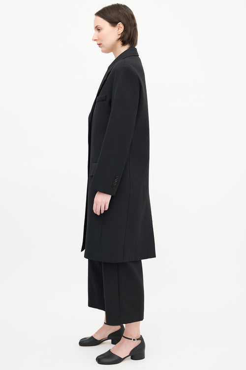 Maison Margiela Black Neoprene Coat