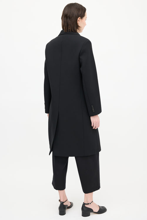 Maison Margiela Black Neoprene Coat